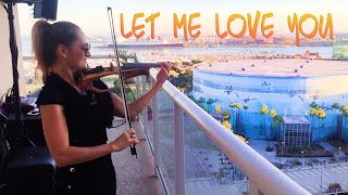 Electric Violinist plays balcony concert for neighbors - Let Me Love You -Justin Bieber cover