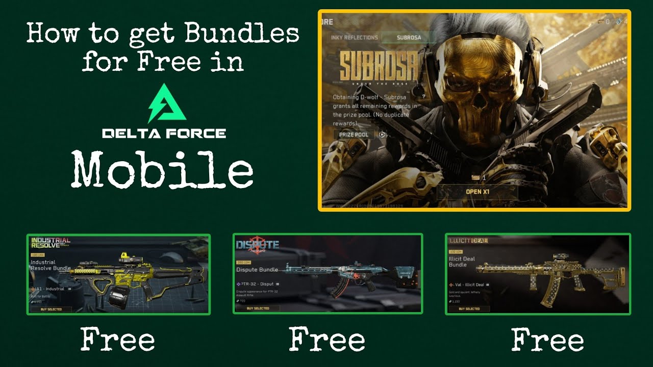 How To Get Bundles For Free In Delta Force Mobile Delta Force Mobile 
