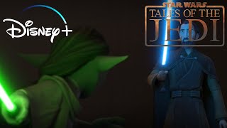 Count Dooku Vs Yaddle Part 1 | Tales Of The Jedi | Episode 4 Disney+