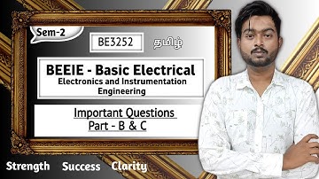 BEEIE Important Questions | June 2025 | Basic Electrical Electronics and Instrumentation Engineering