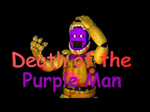 C4d Fnaf Death Of The Purple Man - purple guy death roblox