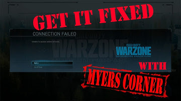 Modern Warfare - CONNECTION FAILED Unable to access online services - short version