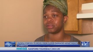 Public housing residents forced out of homes by flood damage