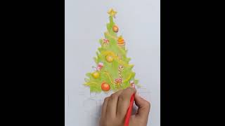 Christmas Tree  Drawing #short  #Christmasshort