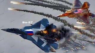WORLD SHOCK! Secret US fighter jets shoot down 2 of 9 Russian SU-57 jets | Here's What Happened