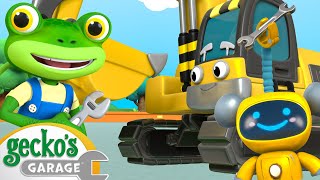 Eric the Excavator's Check up | Gecko's Animal Pals | Animal & Vehicle Cartoons | Cartoons for Kids