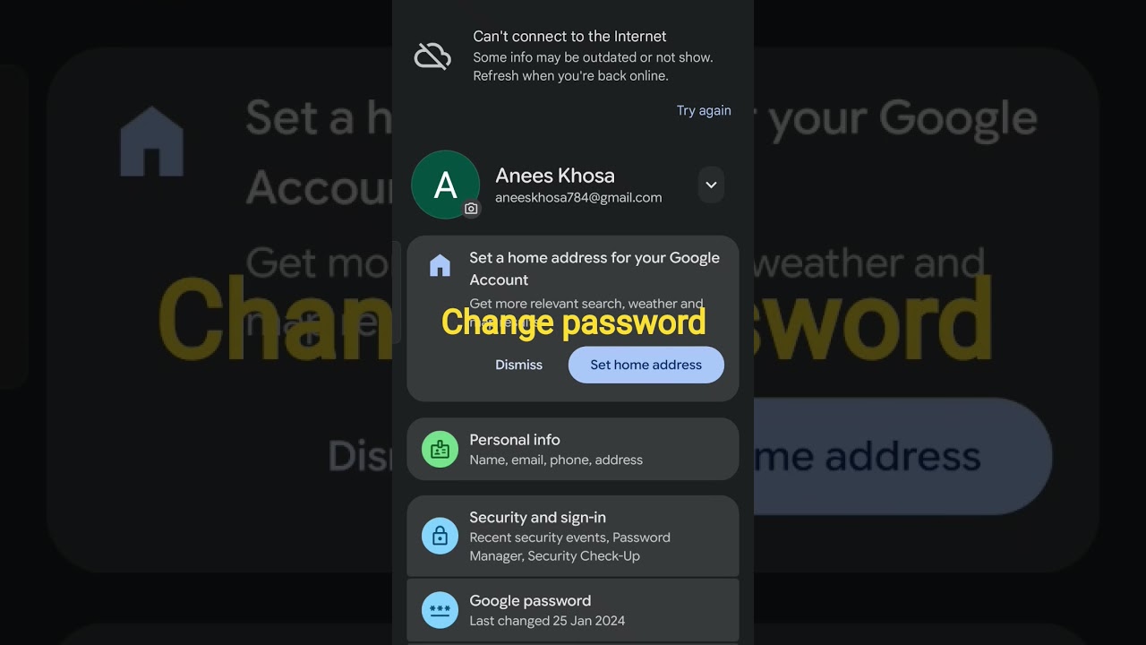that's how to change gmail password
