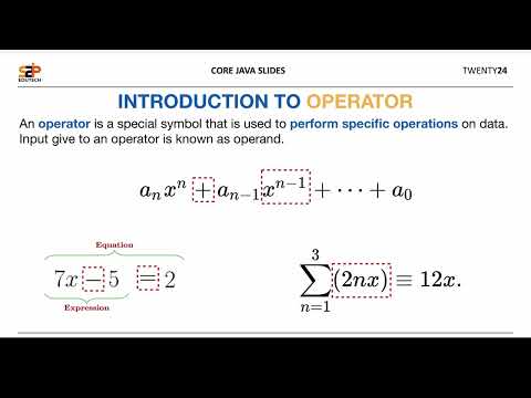 Types of Operators in Java | Complete Operator Overview | Core Java Tutorial | S2P
