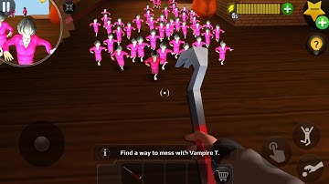 Play with the mini Miss T clone army - Scary Teacher 3D_ mod menu , gameplay android/ ios part 1182