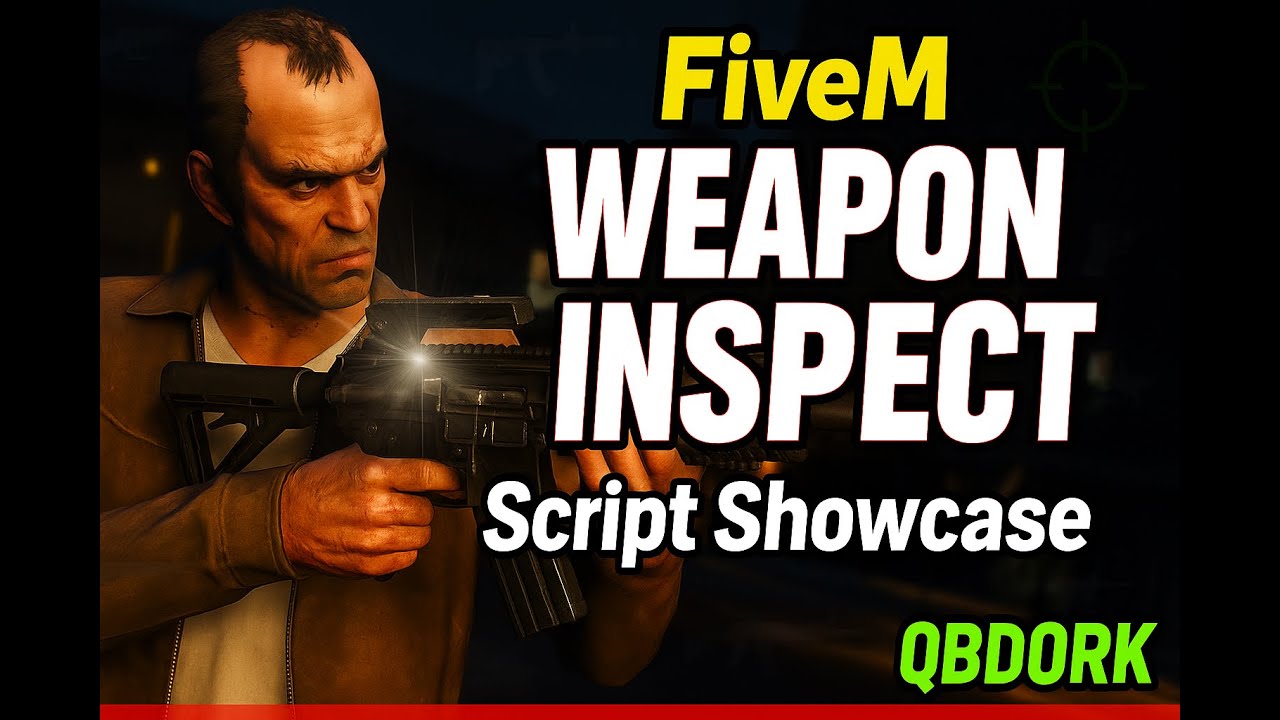 Free Weapon Inspect  - FiveM Script [ESX, QBCore, QBox - Alberttheprince]