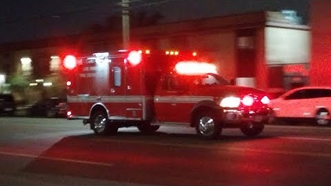 LAFD Rescue 881 (Reserve) Responding and Arriving