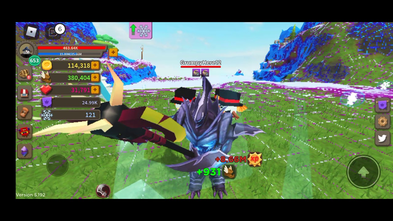 (Giant Simulator) collecting Snowflakes