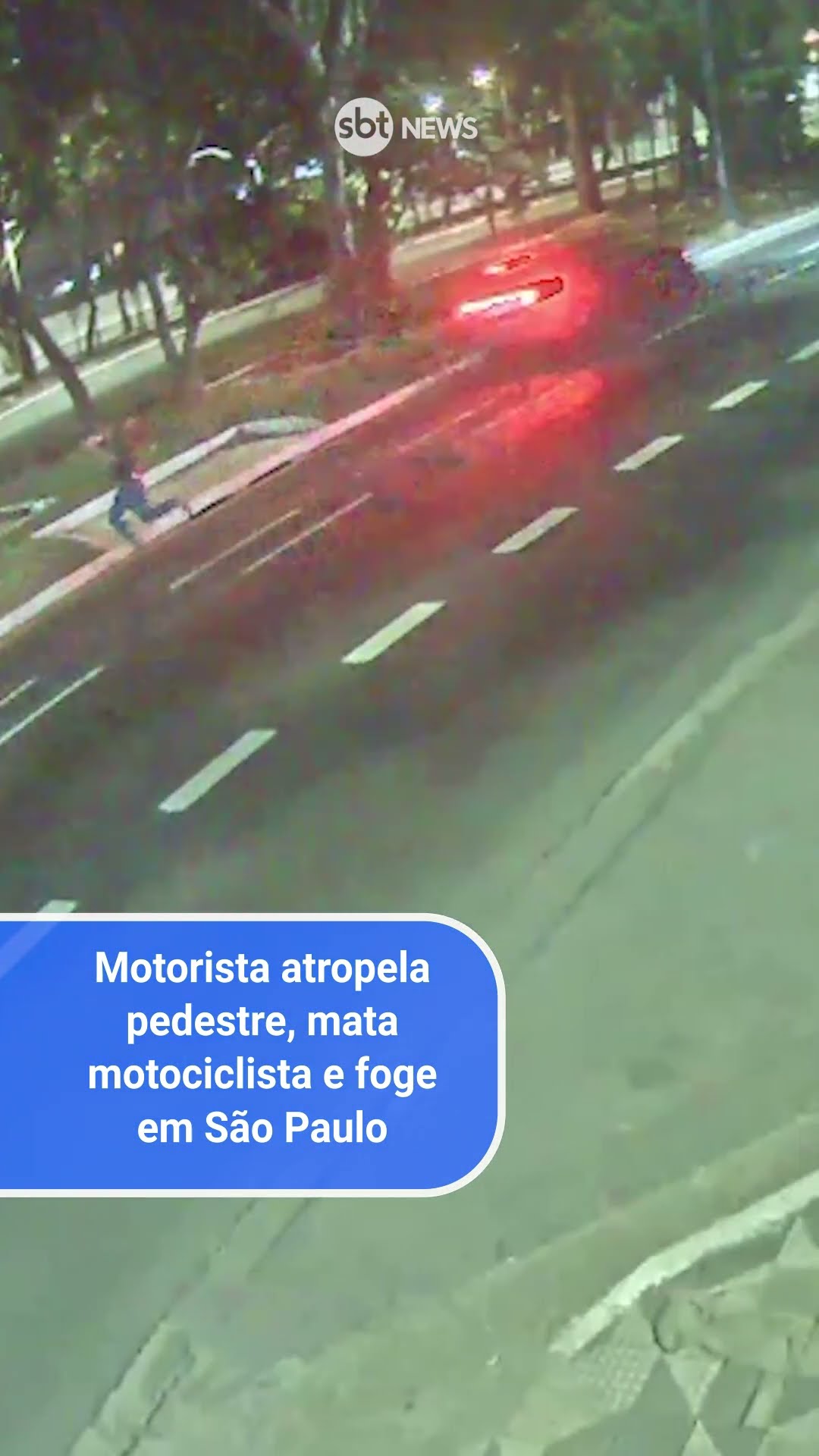 Motorista atropela pedestre, mata motociclista e foge em São Paulo