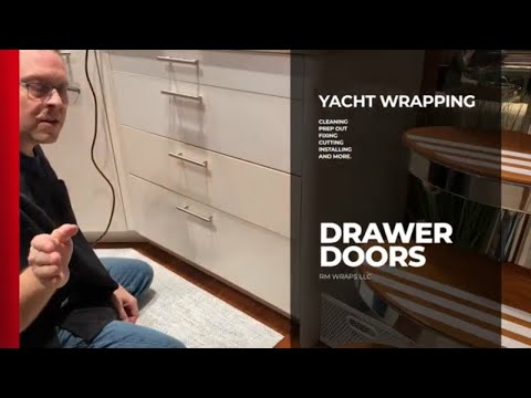 How do wrap a Drawer door