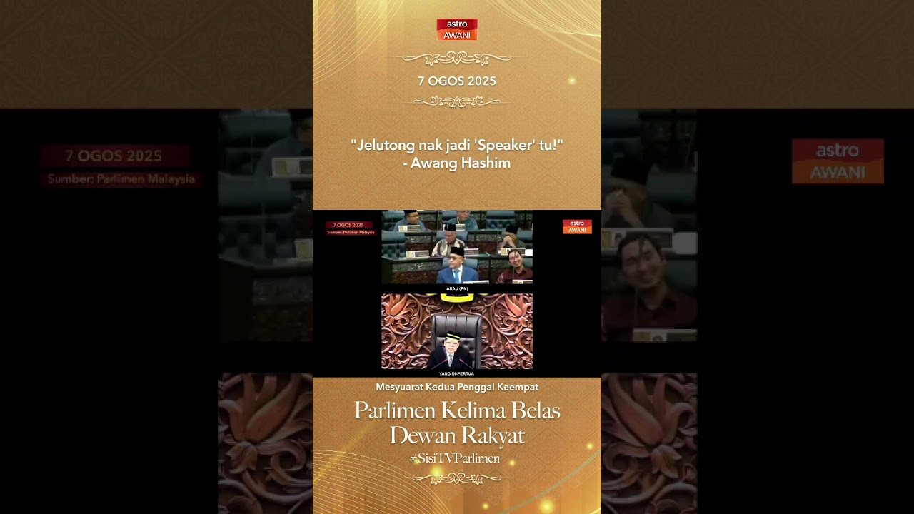 "Jelutong nak jadi 'Speaker' tu!" - Awang Hashim