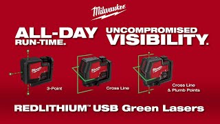 REDLITHIUM™ USB Rechargeable Cross + 2 Plumb Laser - L4CPL-301C