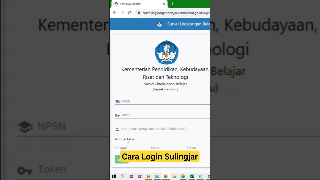 Cara Login Sulingjar