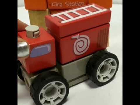 Деревянные звуковые блоки Top Bright Пожарная станция