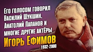 Как жил непревзойдённый мастер дубляжа и талантливый актёр Игорь Ефимов.