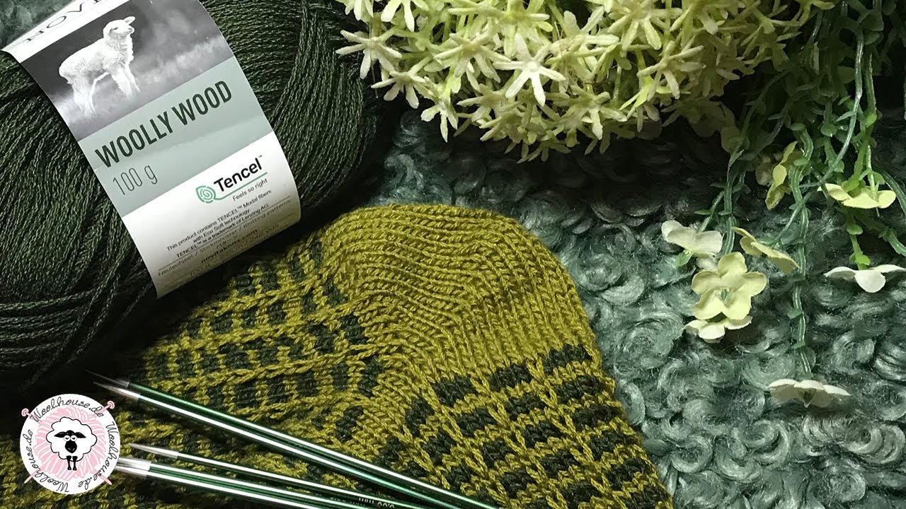 Runde Boomerang-Ferse bei Socken stricken / Socke Strickanleitung / Woolhouse.de