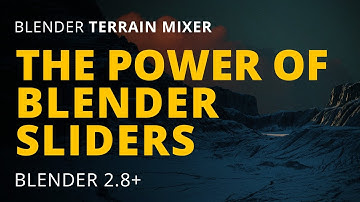 (OUTDATED) Modify Your Blender 3D Terrains With Sliders