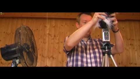 Wind shield for ZoomH2 demonstration