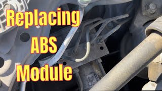 Remove and replace ABS module 2013 Honda Civic DIY. VSA, ABS, BRAKE, and other lights on.