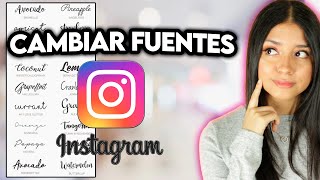 Personaliza tu perfil de INSTAGRAM con nuevas fuentes de LETRAS