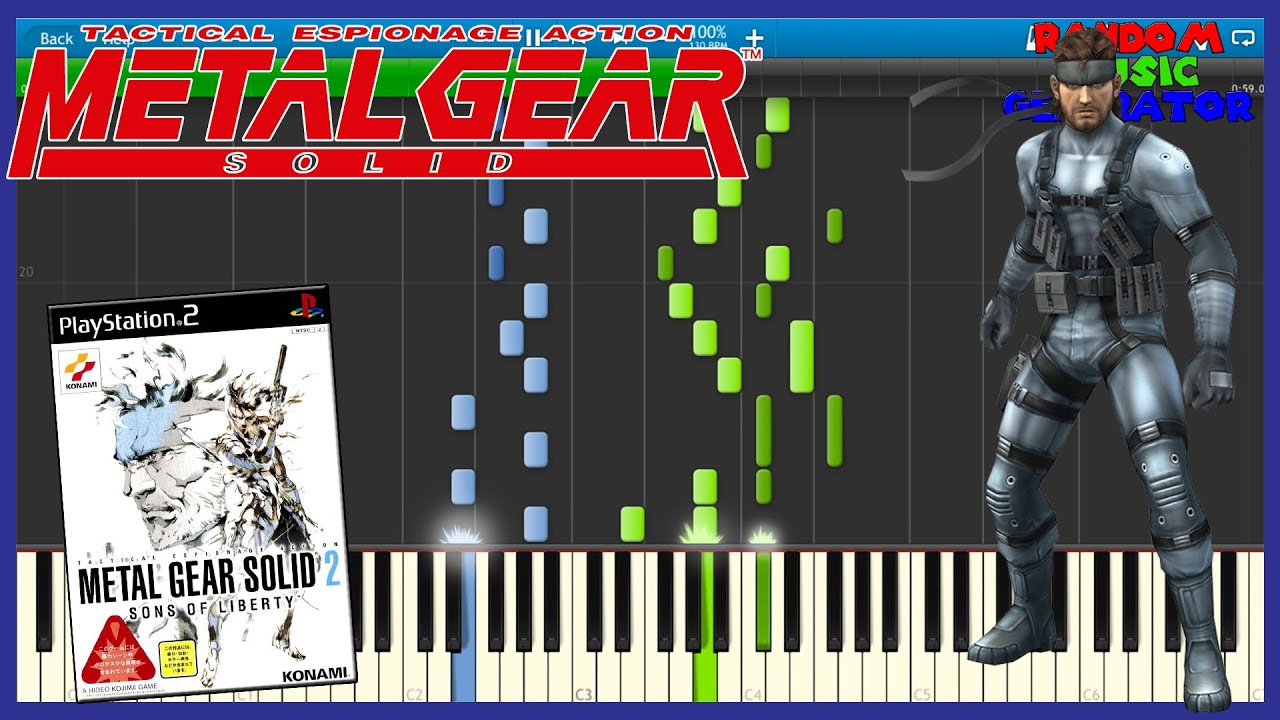 Main Theme Metal Gear Solid 2 Sons Of Liberty Piano Tutorial Synthesia メタルギアソリッド2 サンズ オブ リバティ Youtube