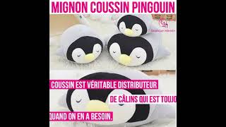 Mignon Coussin Pingouin