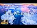 FLYING OVER THE NORDICS (4K UHD) - Calming Music With Wonderful Nature Landscape Film To Relax On TV