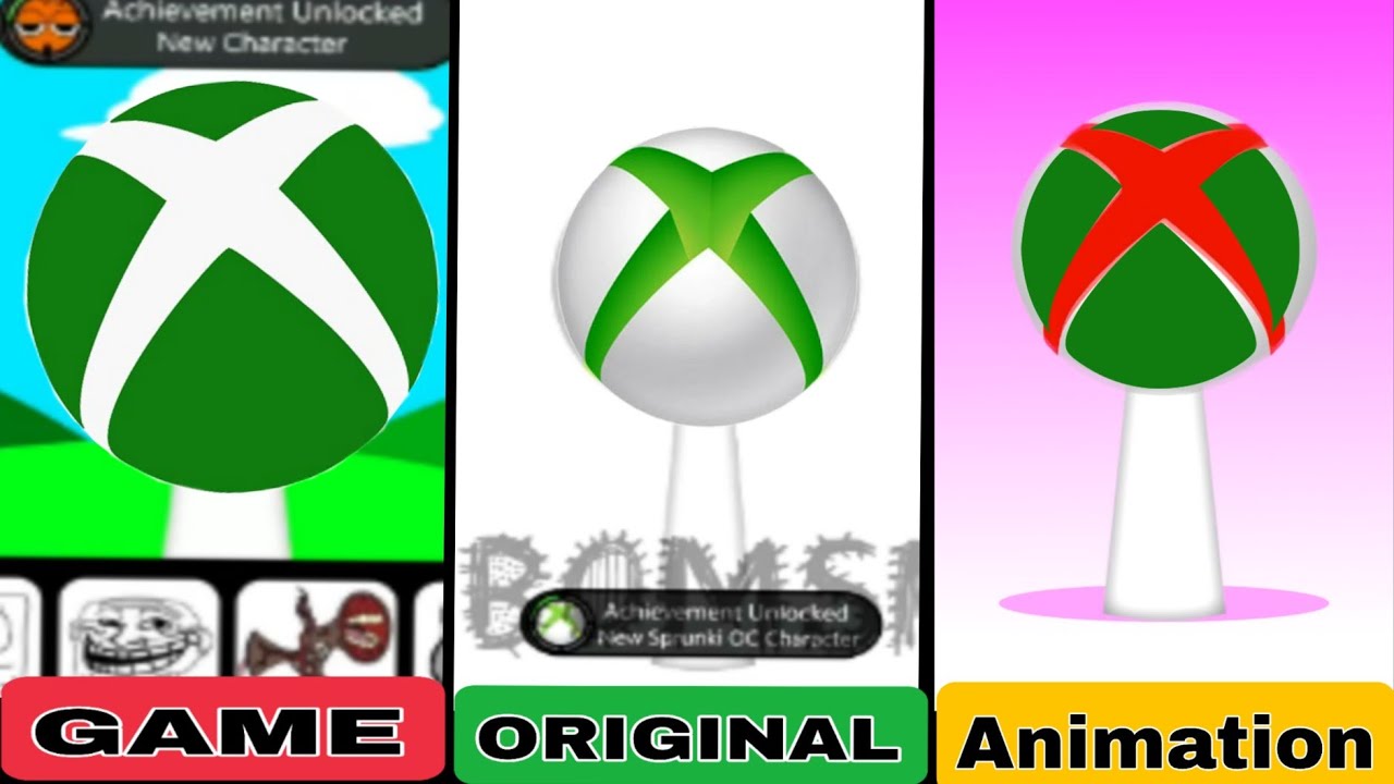 My Sprunki OC: XBOX | Game vs Original Animation (All Versions)