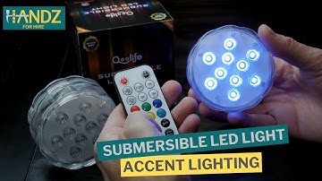SUBMERSIBLE LIGHTS FOR POOLS, HOT TUBS, & FISH TANKS | Qoolife Submersible LED Light Review