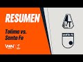 Tolima vs. Santa Fe: Resumen y Goles | Liga BetPlay 2025-2