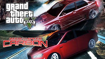 I remastered NFS Carbon intro in GTA 5, here is a side-by-side comparison to see how SIMLIAR it is!
