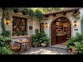 Cozy Jazz By Garden Café For Happy Morning || A Sunlit Jazz Afternoon Before Winter Arrives To Work