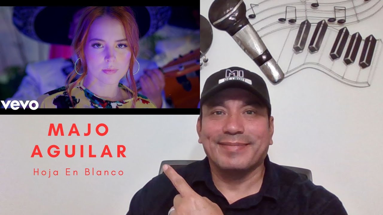 Majo Aguilar Hoja En Blanco Reaccion, Reaction YouTube