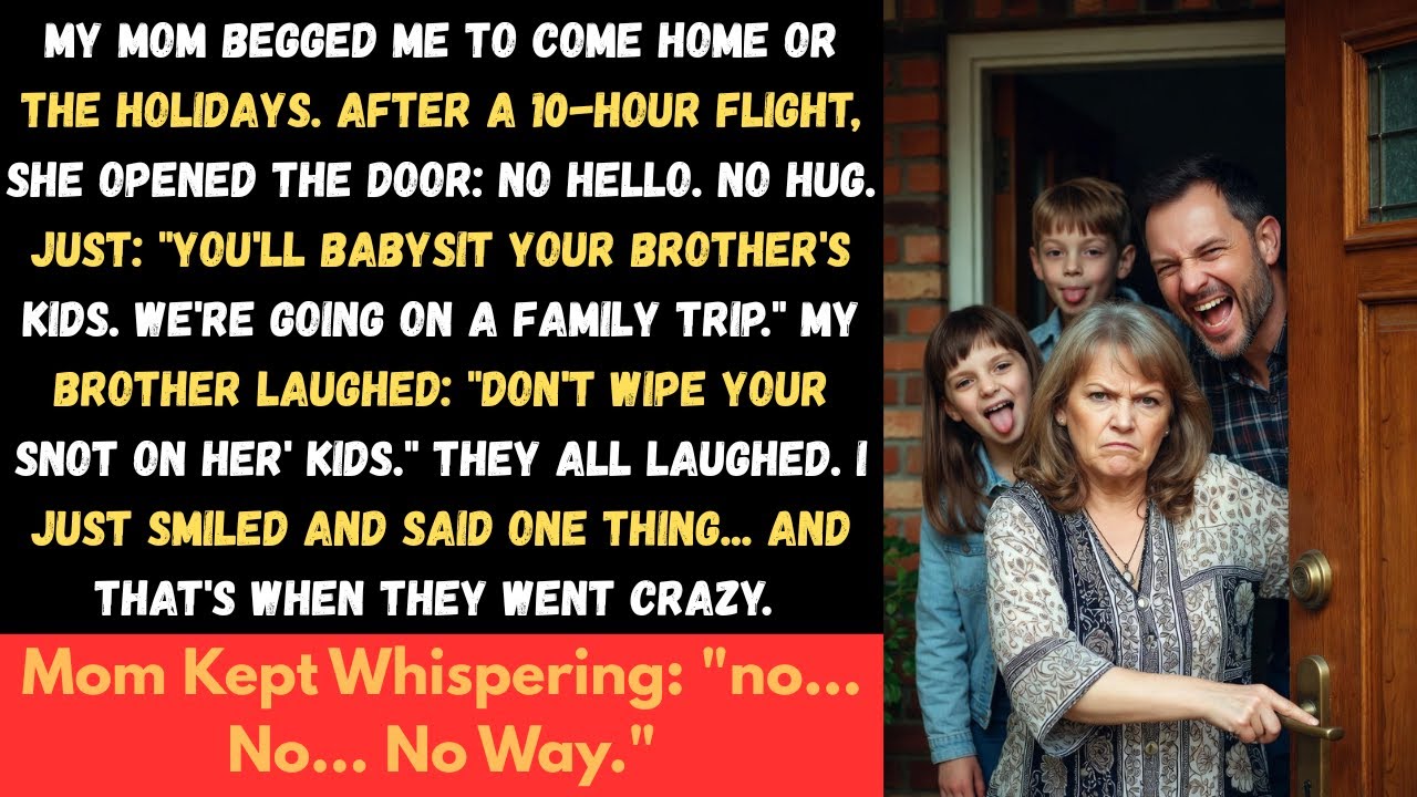 [ Full Story ] My Mom Begged Me to Come Home or the Holidays. After a 10-hour Flight, She Opened...