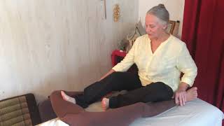Teaching Thai Massage on the Table, a short segment for the legs