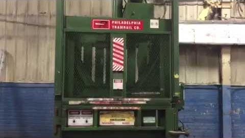PTR Philalphia Tramrail model 3400HD Vertical Baler