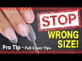 STOP! Choosing the WRONG Size Full Cover Nail Tips【ASKA NAILS】