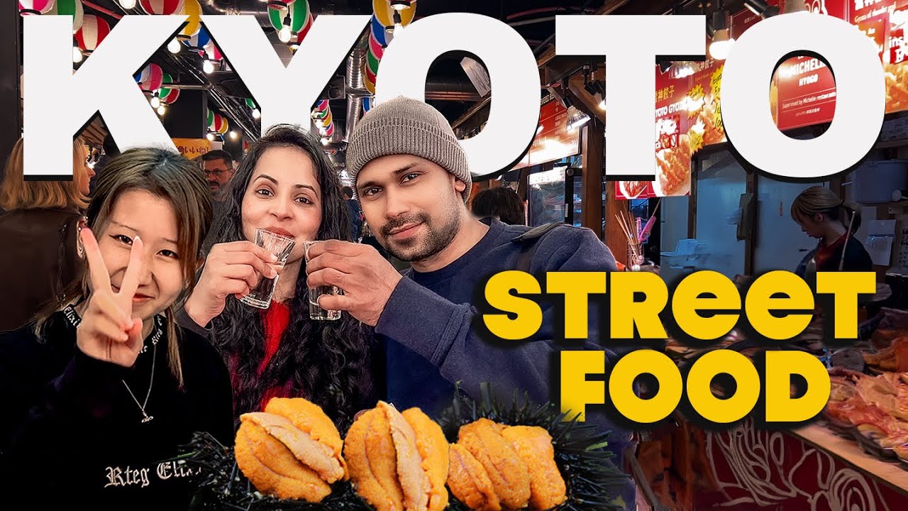 සකේ එක්ක මුහුදු ඉකිරියෝ රස 🤢 | Kyoto Street Food Experiences