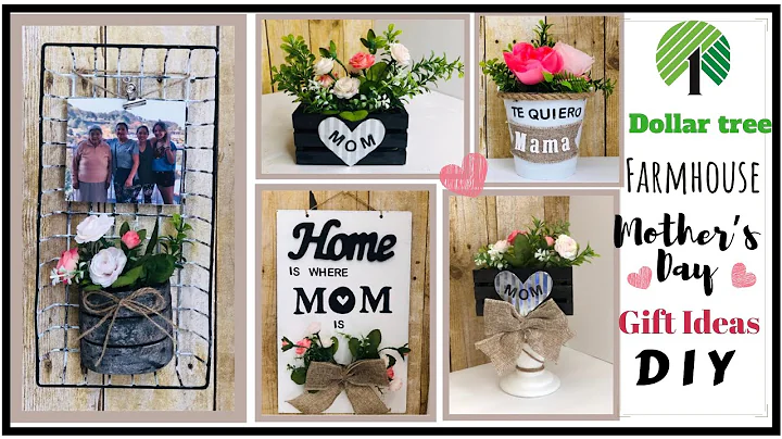 4 Dollar Tree DIYS | Farmhouse Home Decor | Mother’s Day Gift Ideas |2020