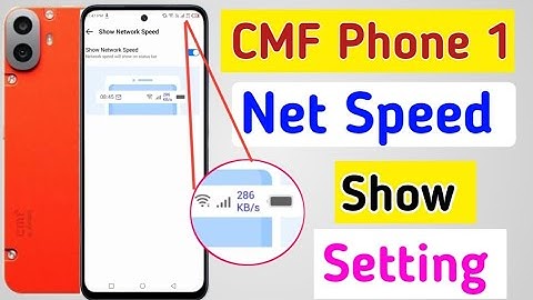 Nothing CMF Phone 1 me Network Speed setting | how to show net speed in nothing CMF Phone 1