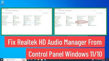 Fix Realtek HD Audio Manager Missing from Control Panel Windows 11/10 [Easy Method]