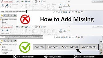 How to Add Missing Surface, Sheet Metal, Weldments in Solidworks | English | Subscribers Queries