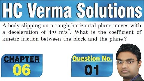 A body slipping on a rough horizontal plane moves with a deceleration of 4.0 m/s 2. What is the