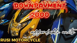 RUSI MOTORCYCLE DOWN PAYMENT 2,000 LANG