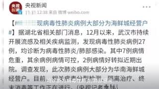 20191231关于武汉肺炎疫情的最新消息全在这…造谣，非SARS