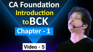 BCK | Video 5 | Chapter 1 Introduction to Business and Commercial Knowledge | CA Foundation ||